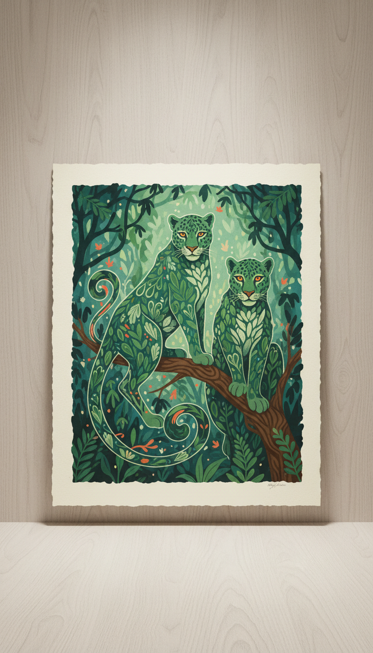 Emerald Canopy Jaguars Limited Edition Print