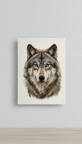 Unframed wolf portrait archival print